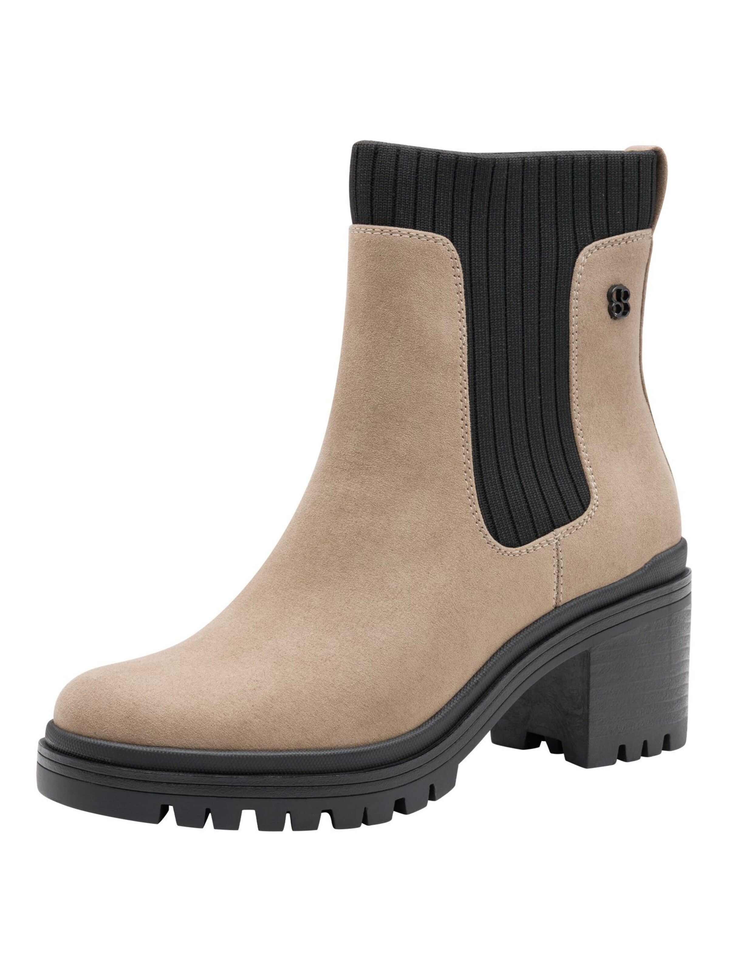 s.Oliver Bottines en beige / noir, Vue avec produit