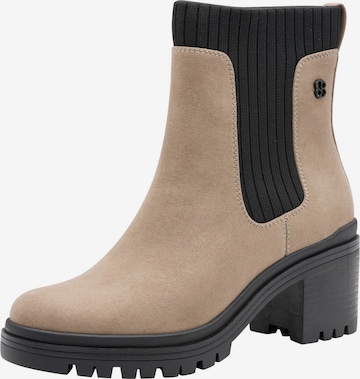 s.Oliver Enkellaarsjes in Beige: voorkant