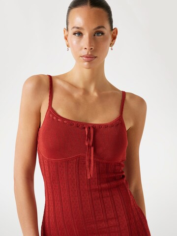 GUESS Strickkleid in Rot