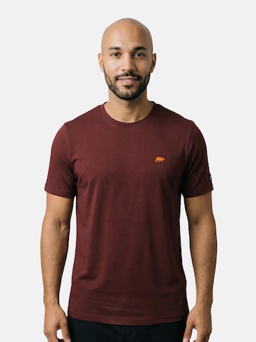 FORSBERG Shirt 'T-Shirt mit kleinem Gummi-Patch' in Red: front