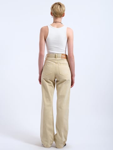 Dr. Denim Regular Jeans 'Echo High Straight' in Geel