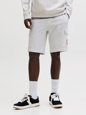 JACK & JONES Regular Pants 'JPSTGORDON ALLIANCE' in White: front