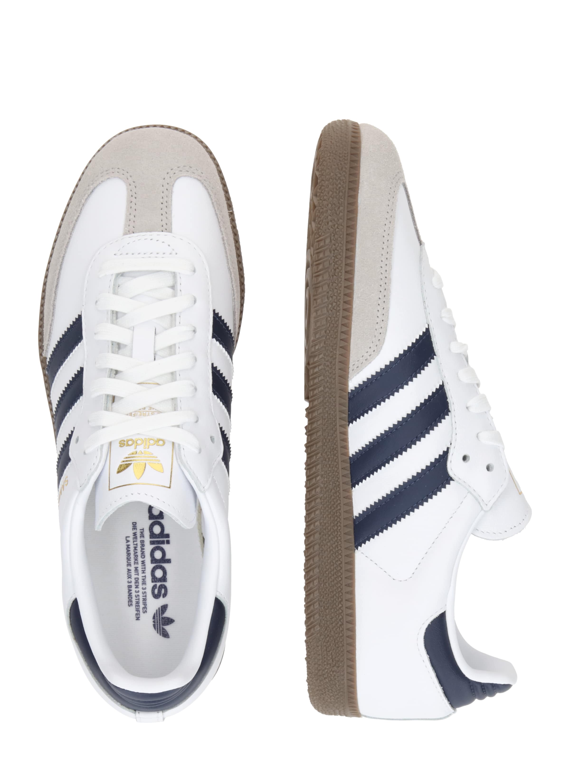 ADIDAS ORIGINALS Низкие кроссовки 'Samba' в Белый