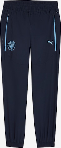 PUMA Tapered Urheiluhousut 'Manchester City' värissä sininen: etupuoli