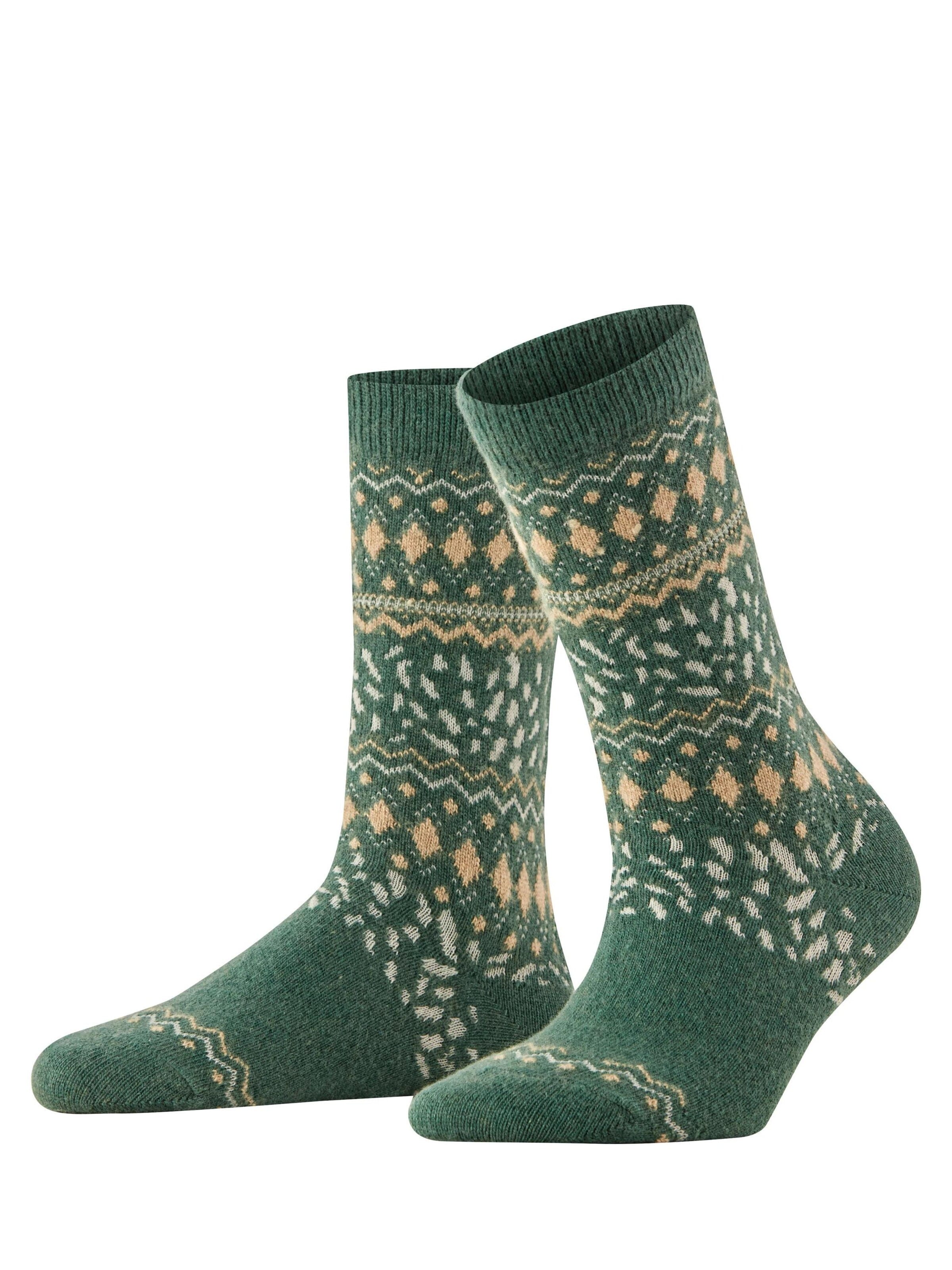 FALKE Socken 'Cosy Wool Special Edition'‌‌ in Grün: Vorderseite