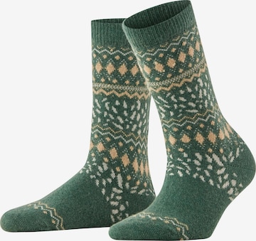 FALKE Socken 'Cosy Wool Special Edition' in Grün: Vorderseite