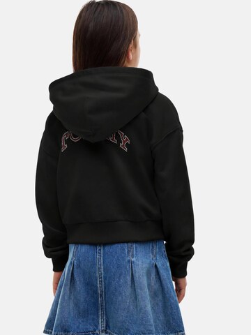 Tommy Hilfiger Kids - Sudadera 'TOMMY HILFIGER KIDS TOMMY RHINESTONE ZIP THROUGH FELPA' en negro