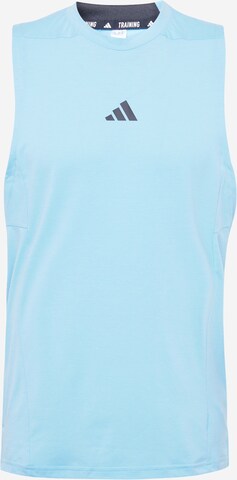 ADIDAS PERFORMANCE Functioneel shirt 'D4T Workout' in Blauw: voorkant