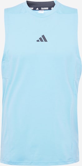 ADIDAS PERFORMANCE Funkcionalna majica 'D4T Workout' | svetlo modra / črna barva, Prikaz izdelka