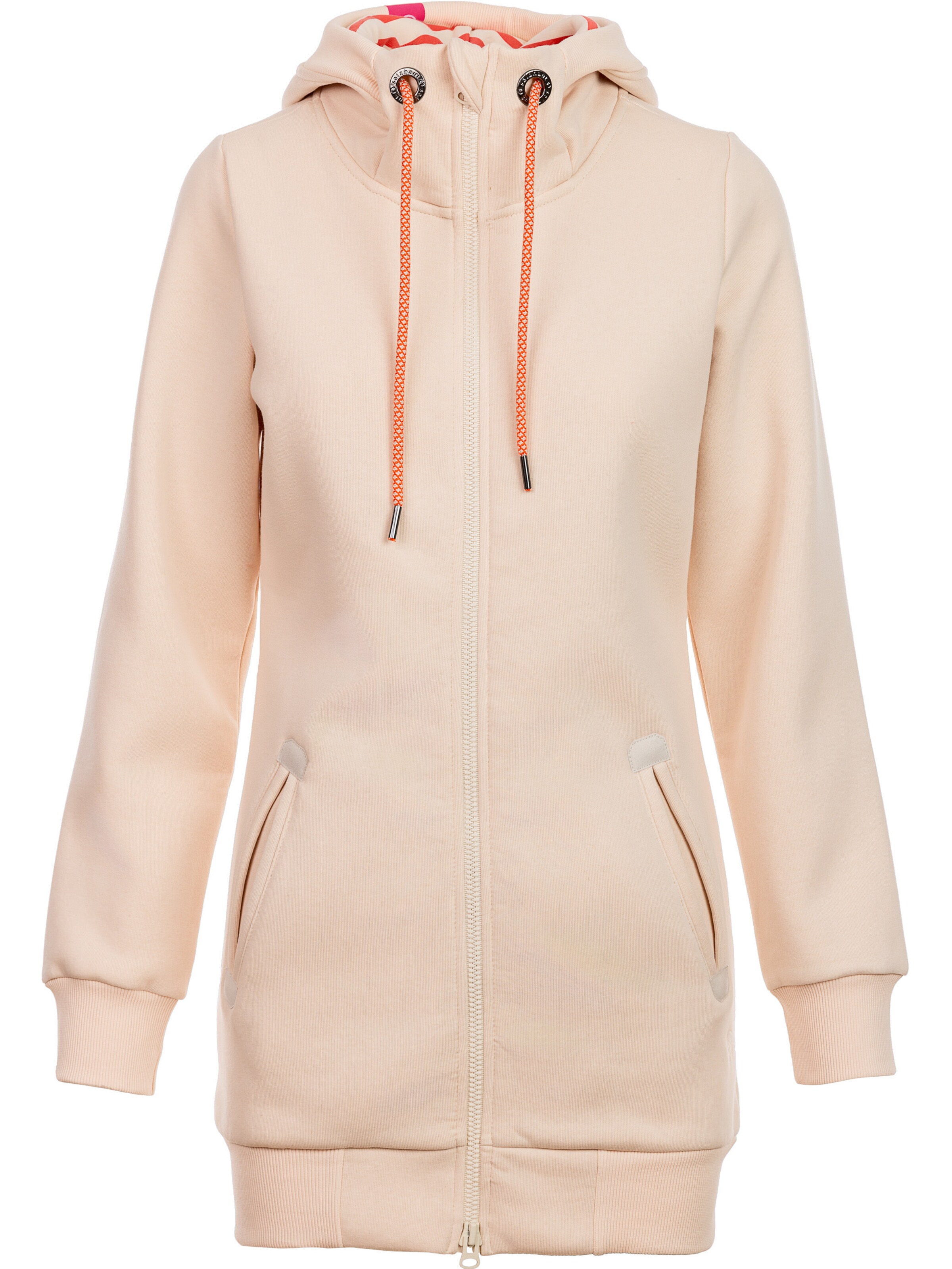 Veste de survêtement 'Kraug' salzhaut en beige : devant