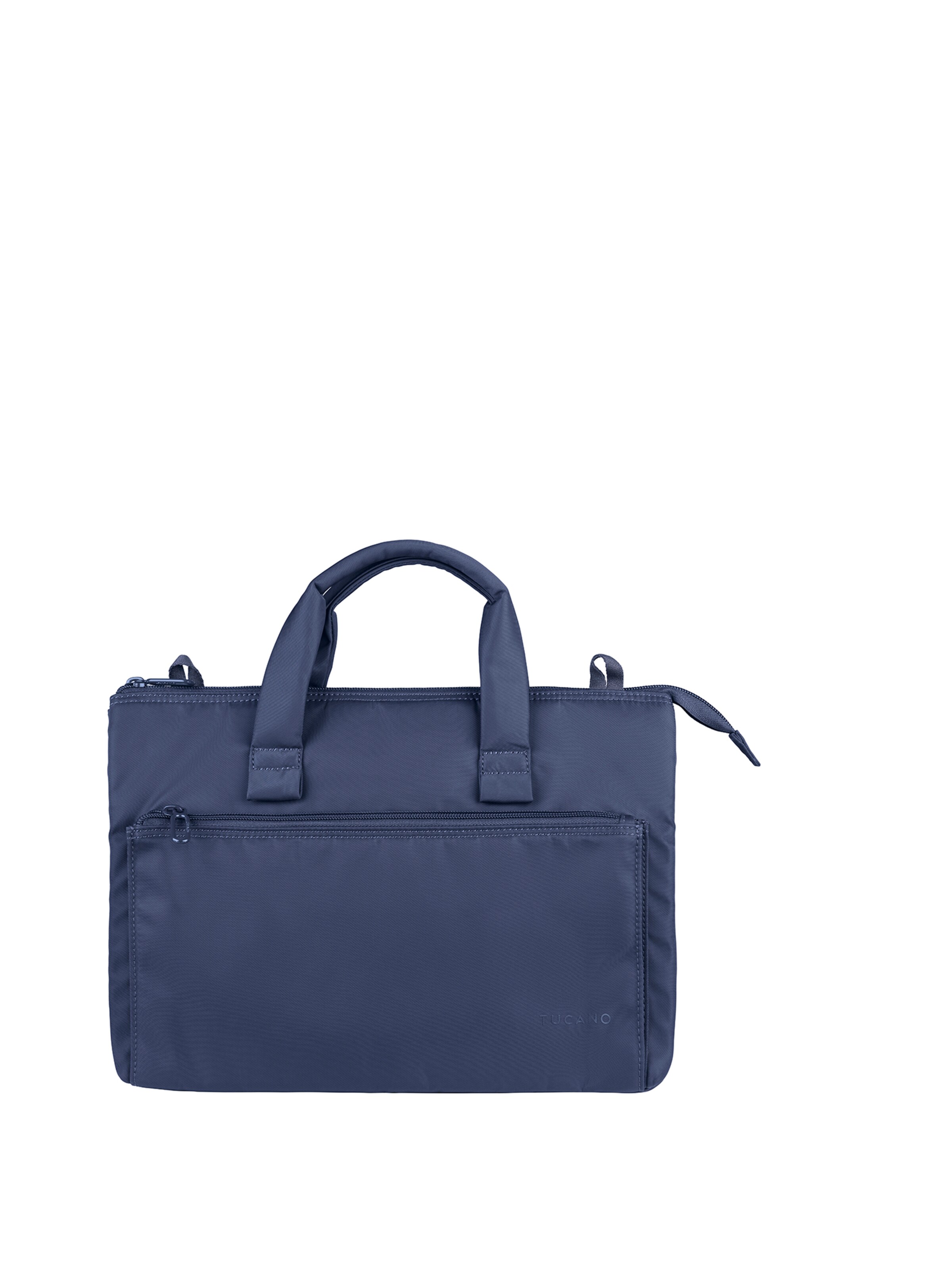 Borsa a mano 'Borsa a Mano Donna PET Riciclato - Chiusura Zip e Tasche' di TUCANO in blu: frontale