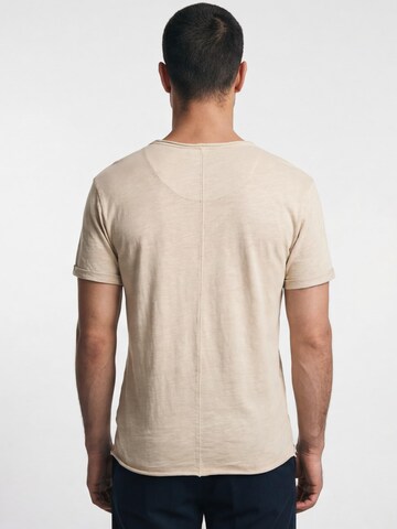 Antargo Shirt 'Basic Open Edge' in Beige