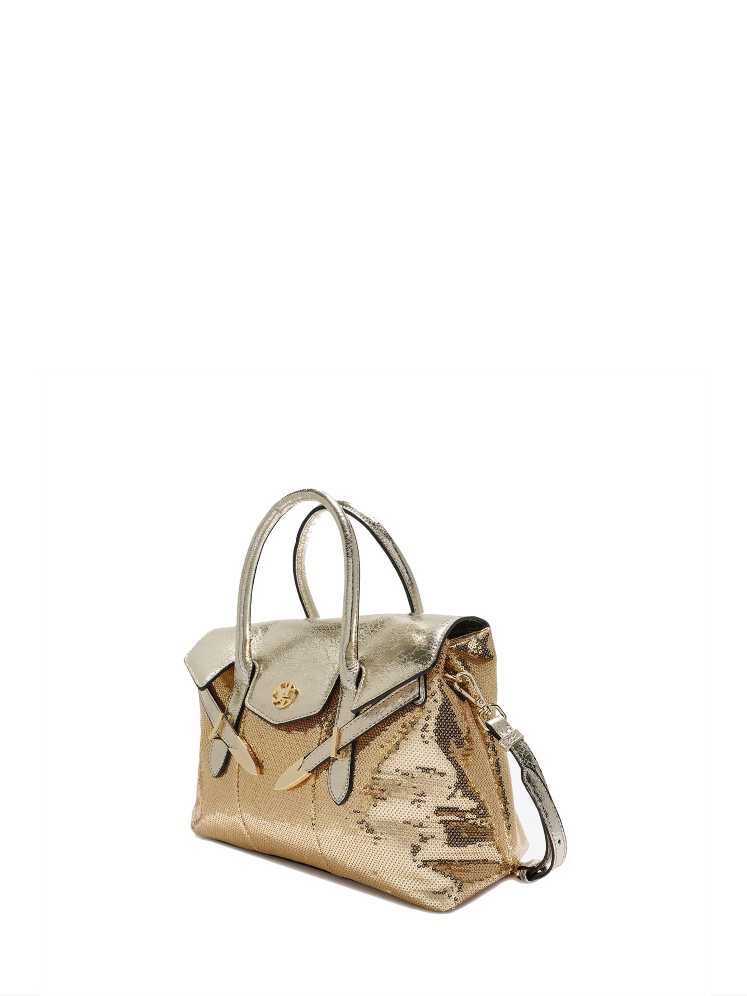 Sacs à main 'Valoria Prime' Secret Pon Pon en or : devant