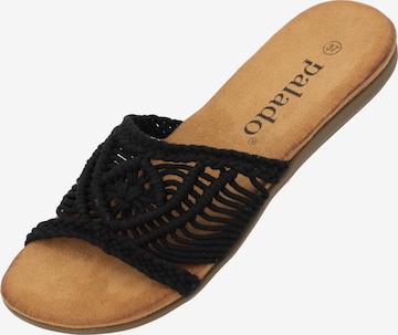Palado Pantolette 'Palado Cartris' in Schwarz: Vorderseite