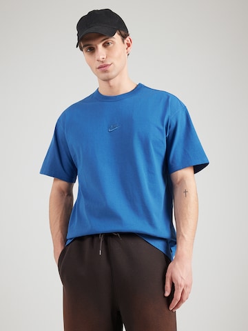 T-Shirt 'ESS' Nike Sportswear en bleu : devant
