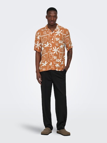 Coupe regular Chemise 'ONSDash' Only & Sons en orange