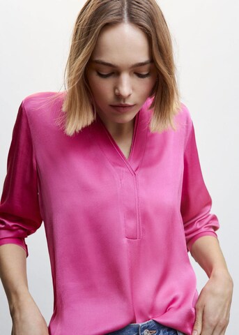 MANGO Bluse i pink