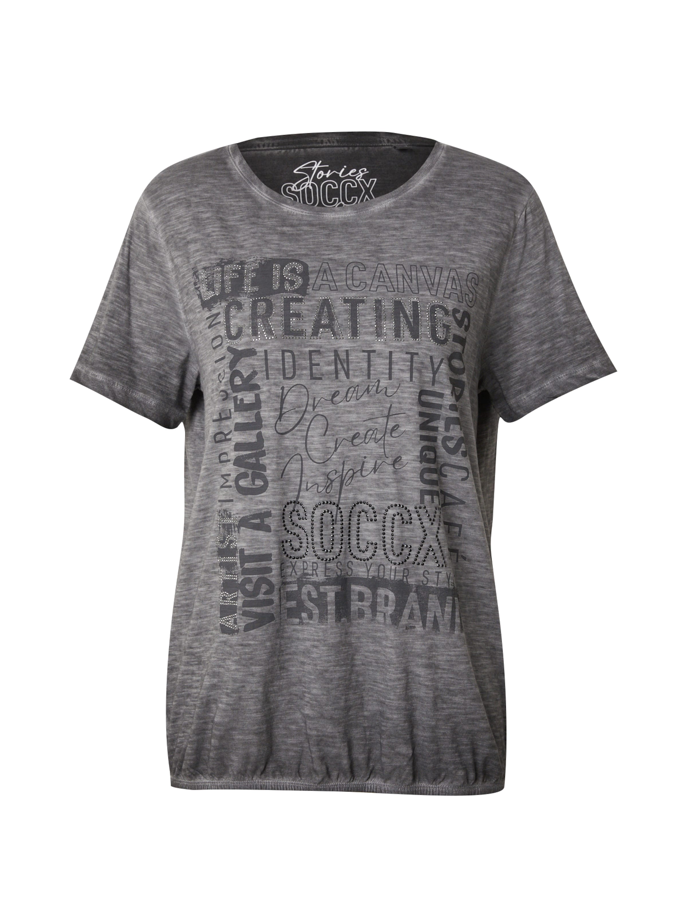 T-shirt Soccx en noir : devant