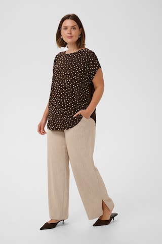 KAFFE CURVE Blouse in Bruin