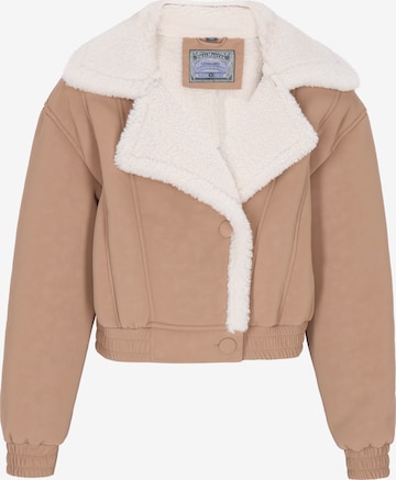 Giacca invernale di DreiMaster Vintage in marrone: frontale