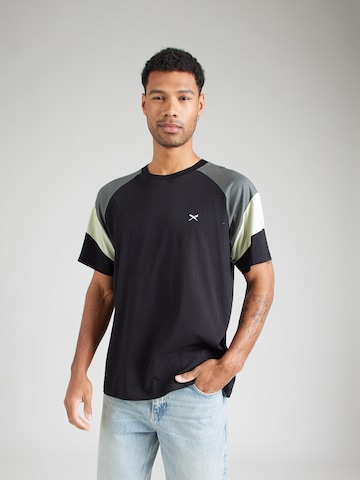 Iriedaily Póló 'Flowing' - fekete: elől