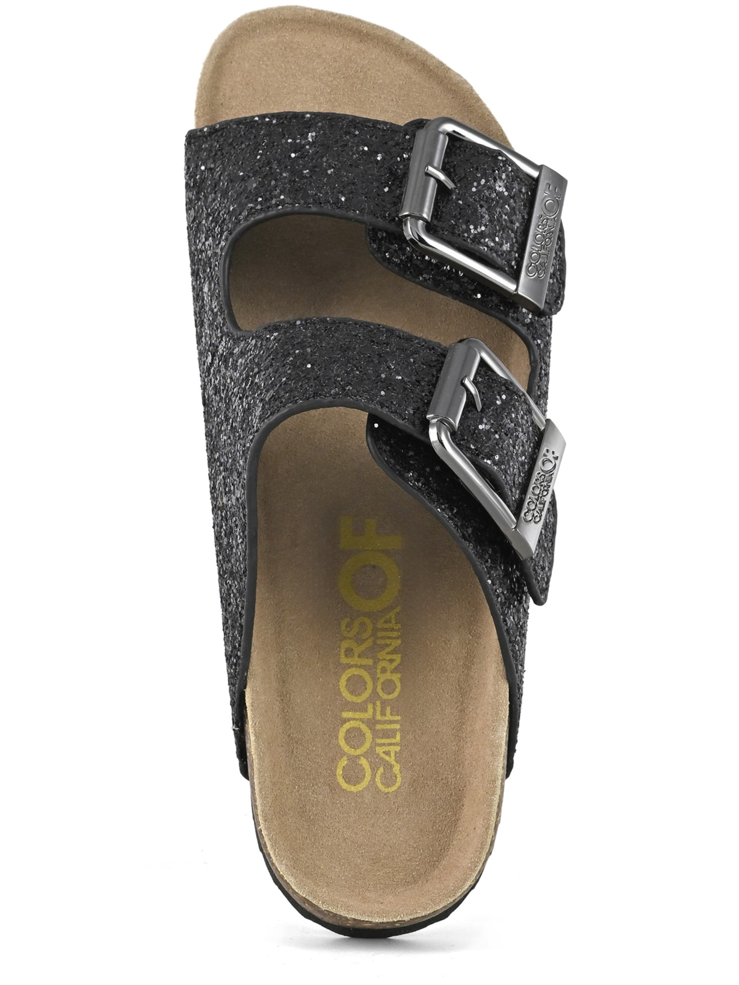 COLORS OF CALIFORNIA - Sapato aberto em preto: topo