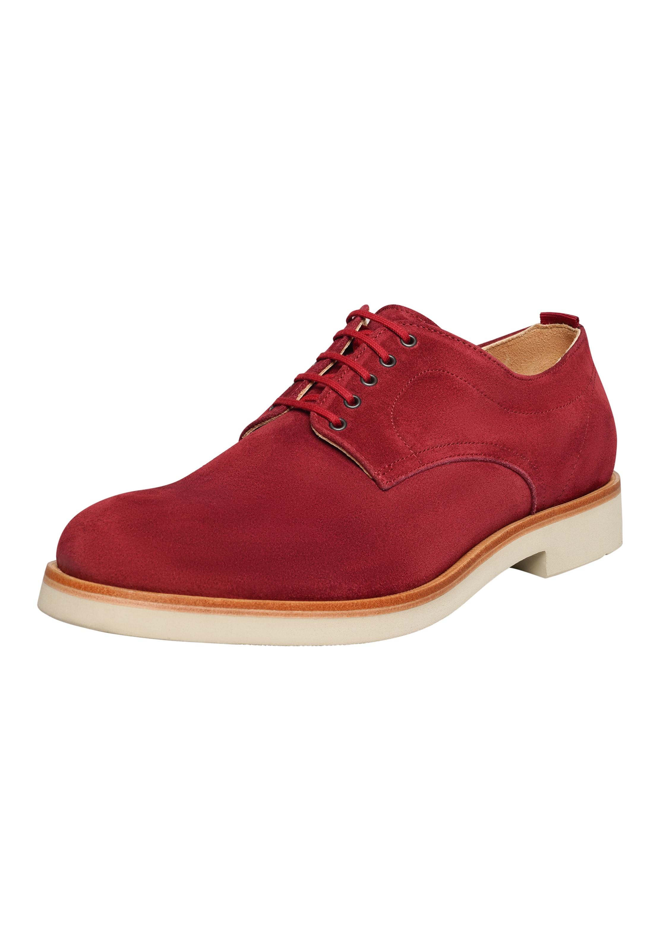 Henry Stevens Lace-Up Shoes ' Ben PD ' in Red: front