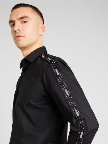 Coupe regular Chemise 'Verdon' HUGO Red en noir