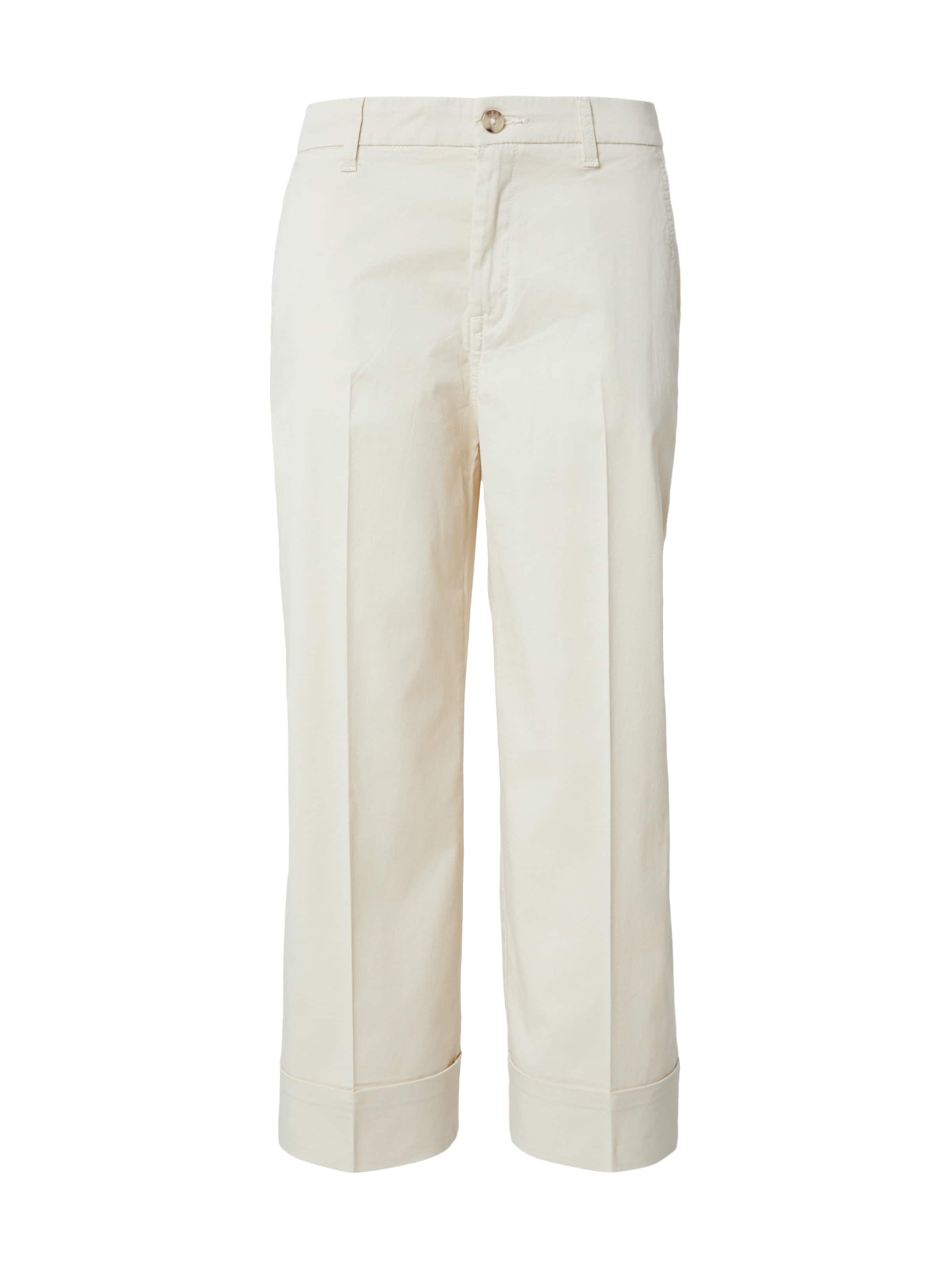 s.Oliver Loosefit Παντελόνι με τσάκιση σε μπεζ: μπροστά