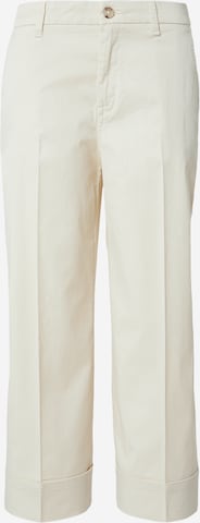 Loosefit Pantalon à plis s.Oliver en beige : devant
