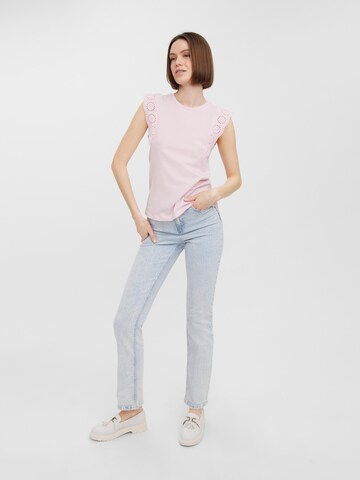 VERO MODA Top - rózsaszín