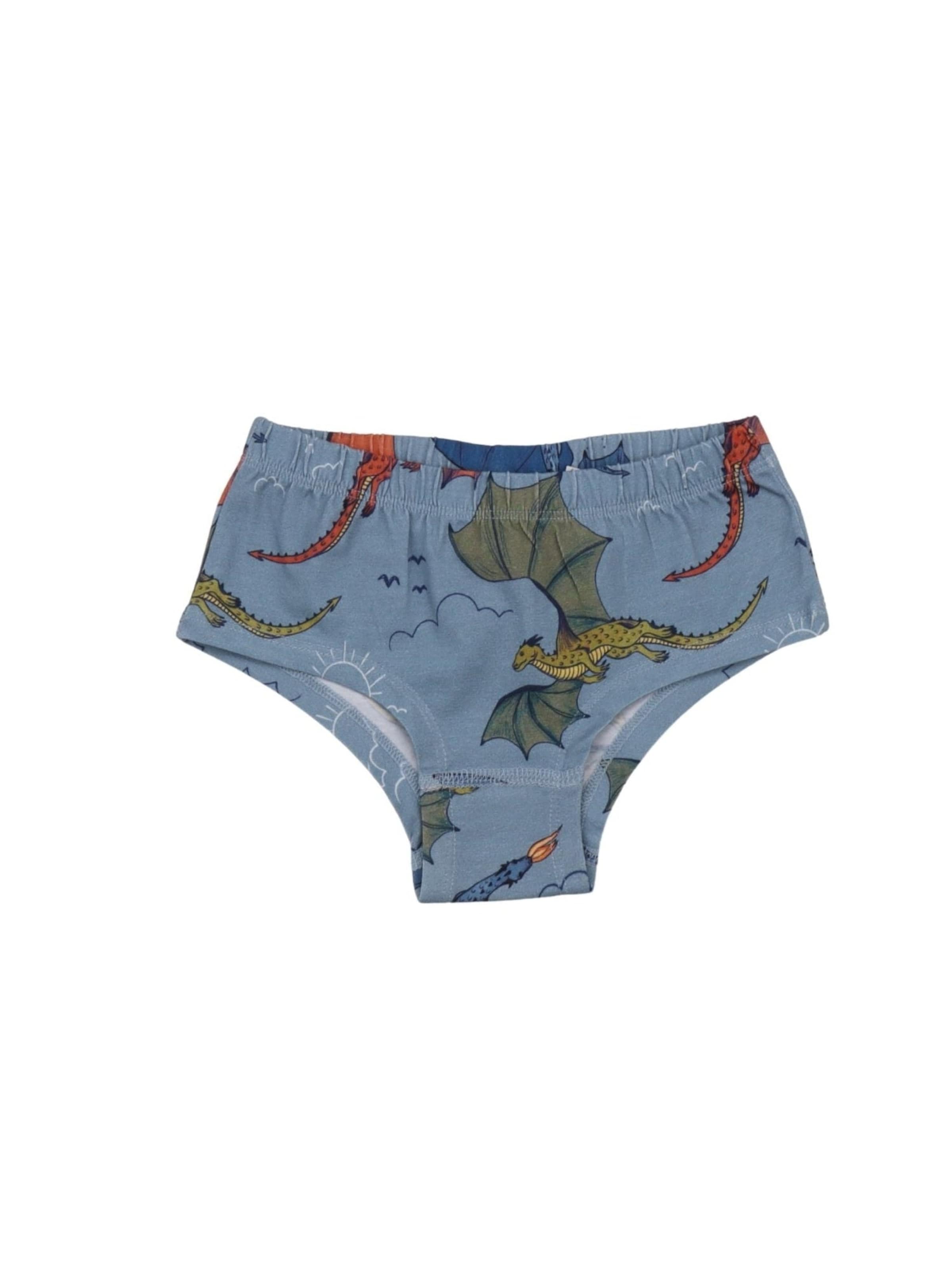 Walkiddy Underpants 'Dragon-Brief' in Blue