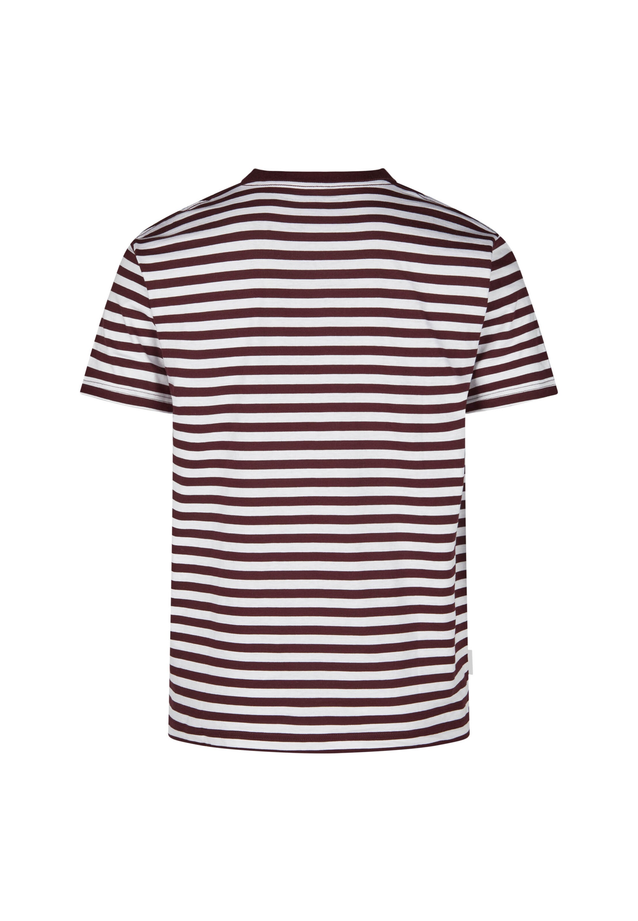 Cleptomanicx Shirt 'Ligull Stripe' in Red