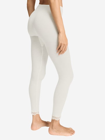 Hanro Skinny Leggings ' Woolen Lace ' in Wit