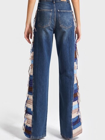 évasé Jean 'Flare High Rise Jeans' IT'S BASIC en bleu