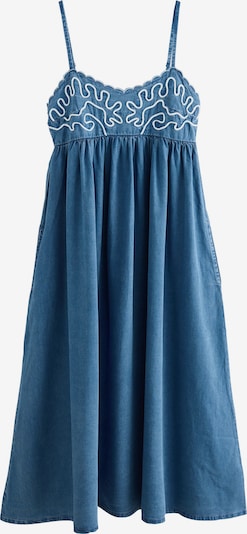 Next Kleid 'Cornelli' in blue denim / weiß, Produktansicht
