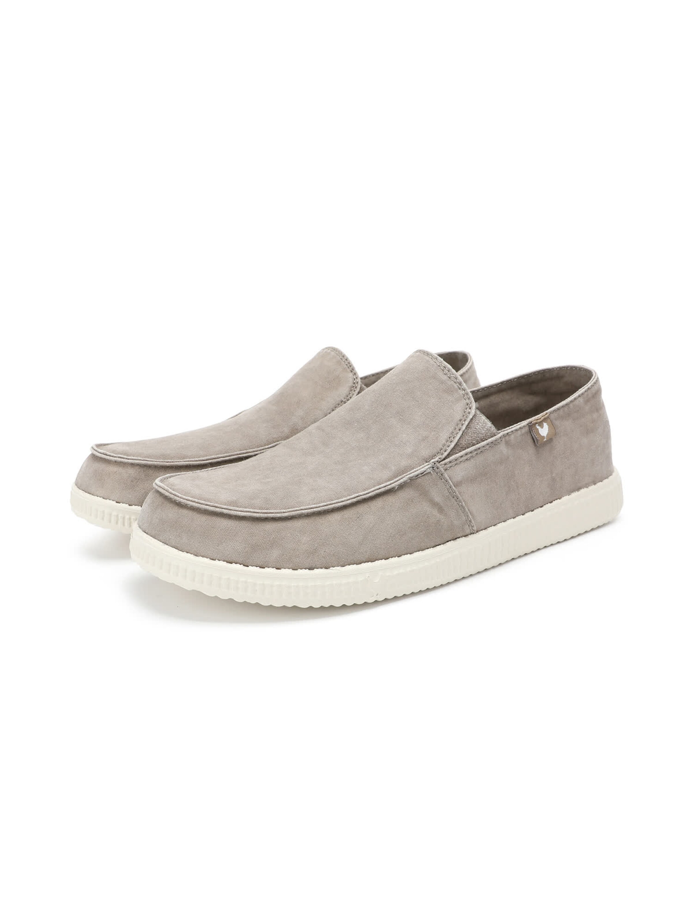 Walk In Pitas Moccasin ' 150 SLIP ON WASHED ' in Beige: front