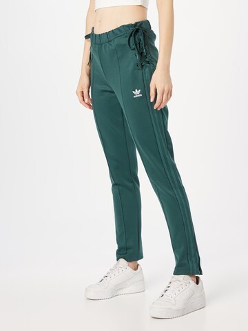 ADIDAS ORIGINALS - Slimfit Calças 'Always Original Laced ' em verde: frente