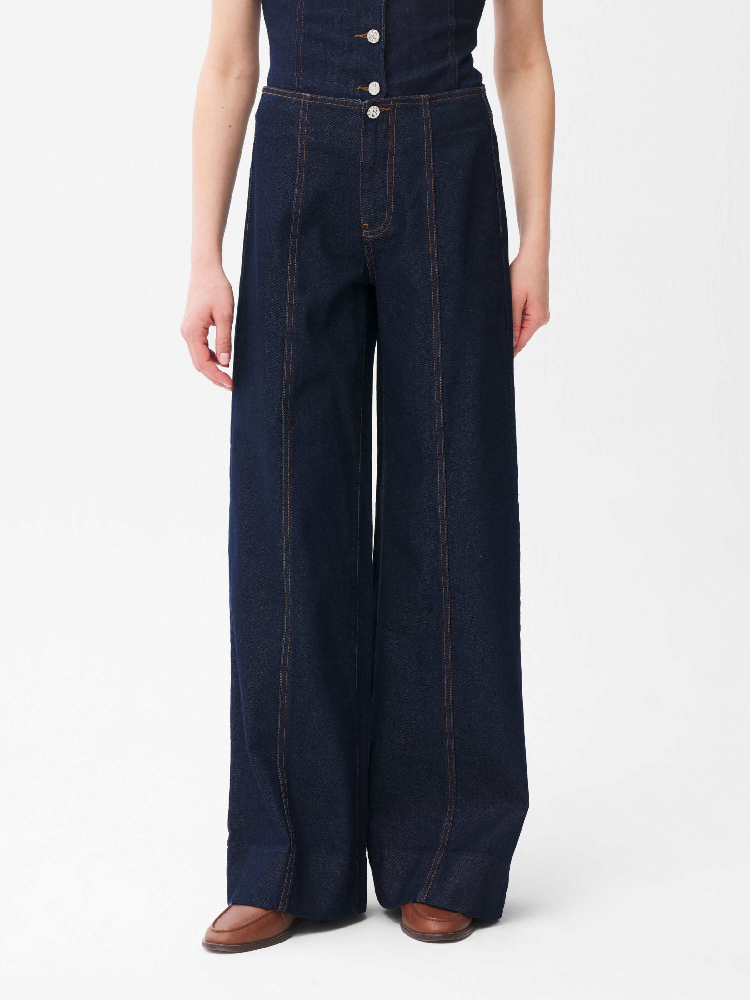 adl Wide leg Jeans in Blauw