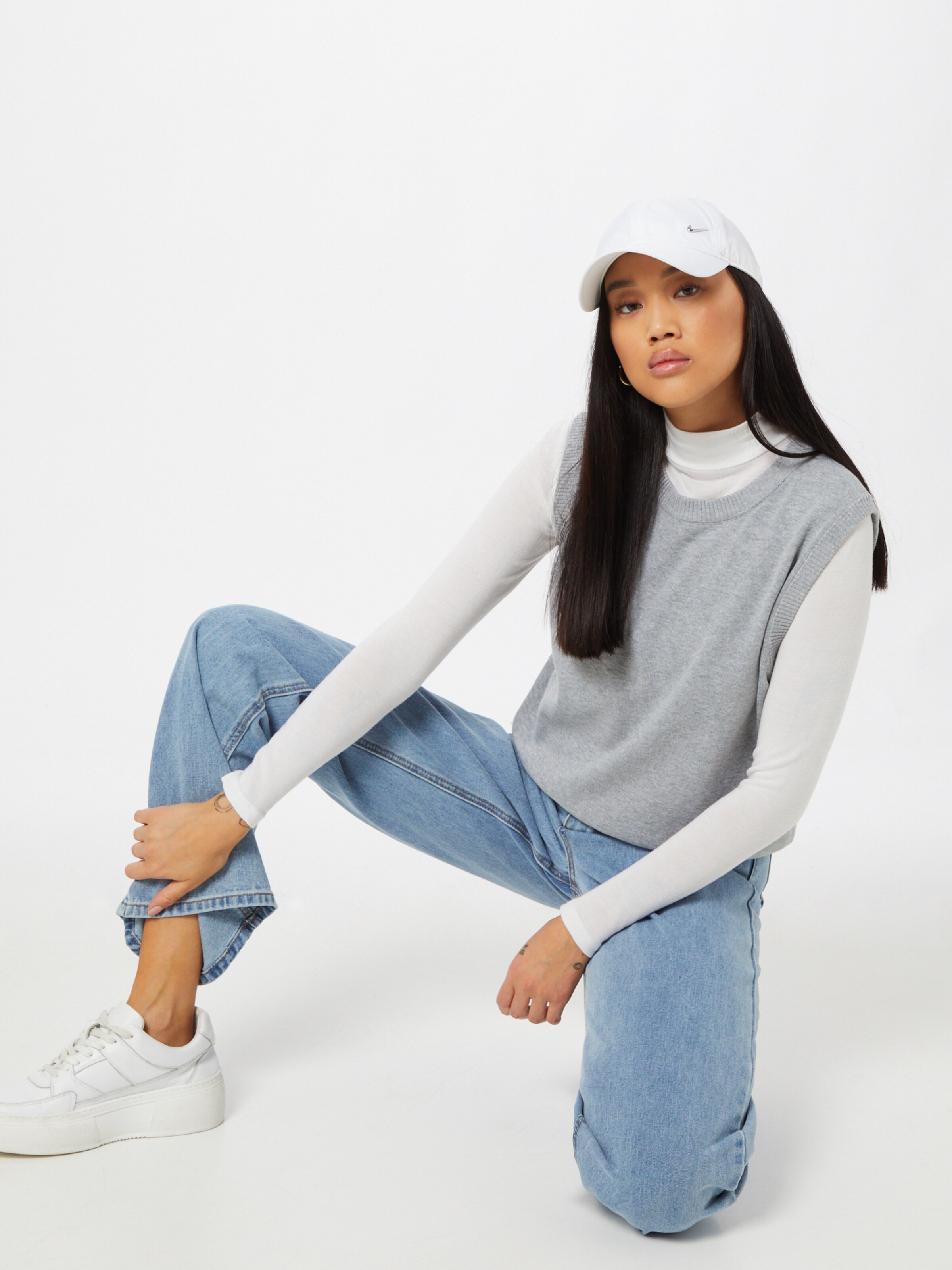 Frauen Pullover & Strick Freequent Pullover 'AMAZY' in Grau - OZ08196 Frauen Pullover & Strick Freequent Pullover 'AMAZY' in Grau - OZ08196