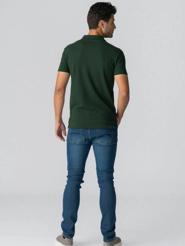 Coupe regular Chemise ' Muscle Polo ' TEESHOPPEN en vert