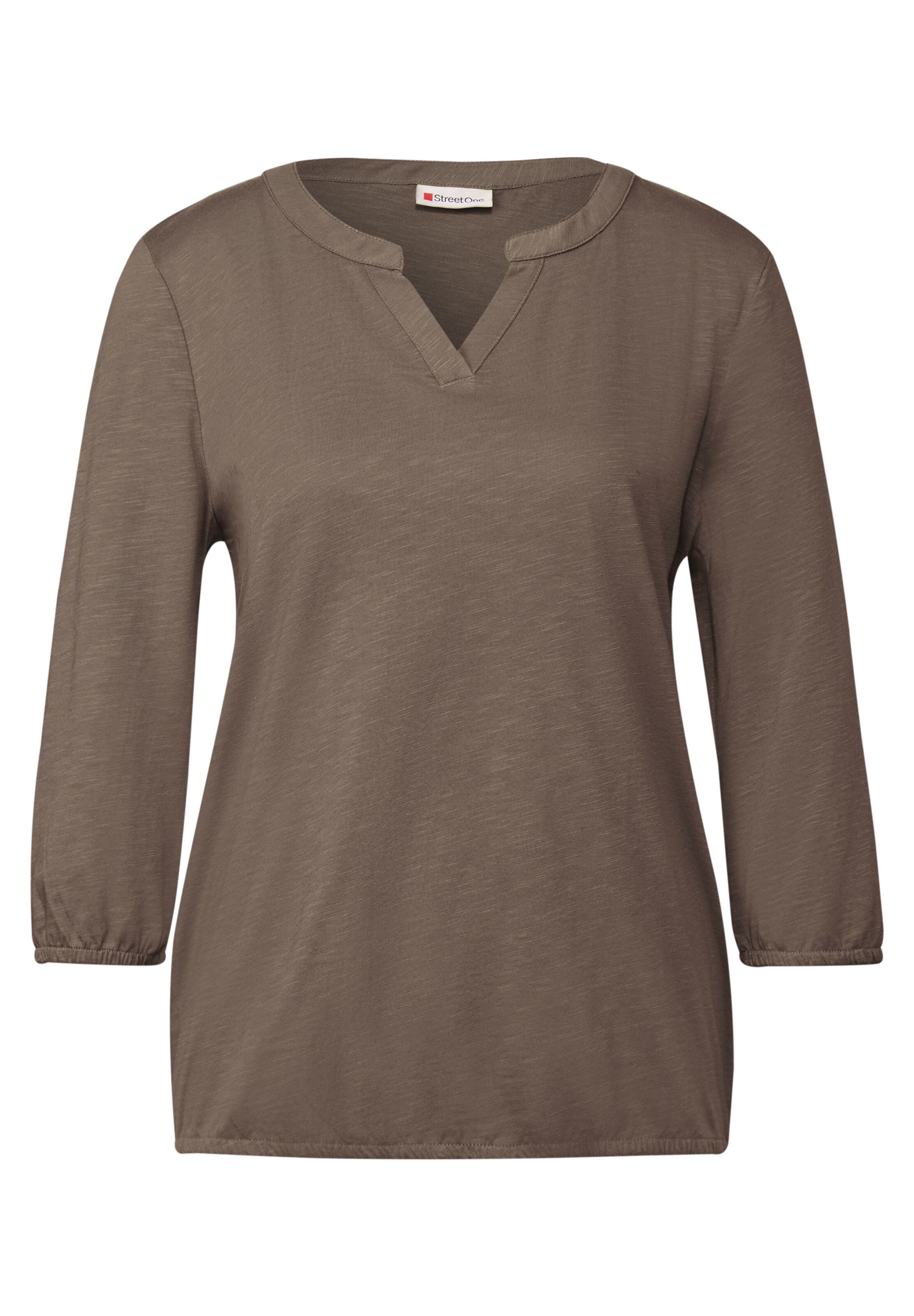 STREET ONE Shirt in Brown: front