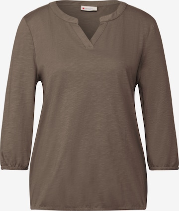 STREET ONE Shirt in Brown: front