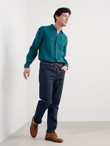 Regular fit Camicia 'Curator' di Seasalt Cornwall in verde
