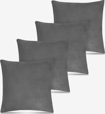 Aspero Kissen in Grau: Vorderseite