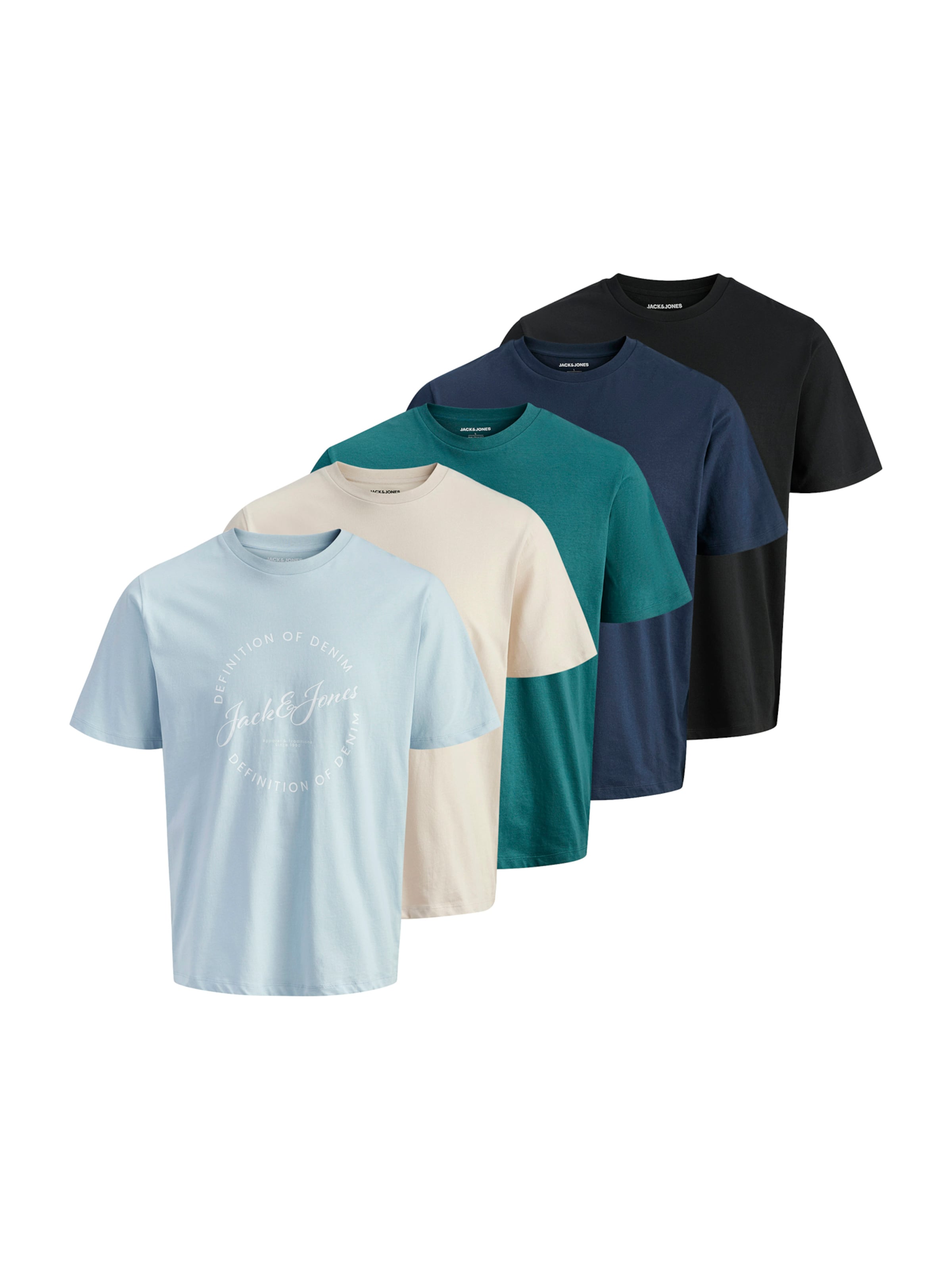 Jack & Jones Plus Shirt 'JJGRAYSON' in Beige: voorkant