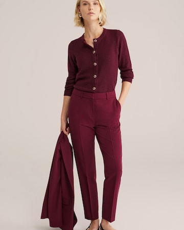 WE Fashion Slimfit Hose in Rot