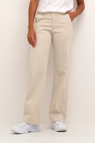 Kaffe Flared Pants 'Lea' in Beige: front