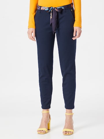 FREEMAN T. PORTER Slim fit Chino Pants 'Claudia Felicita' in Blue: front