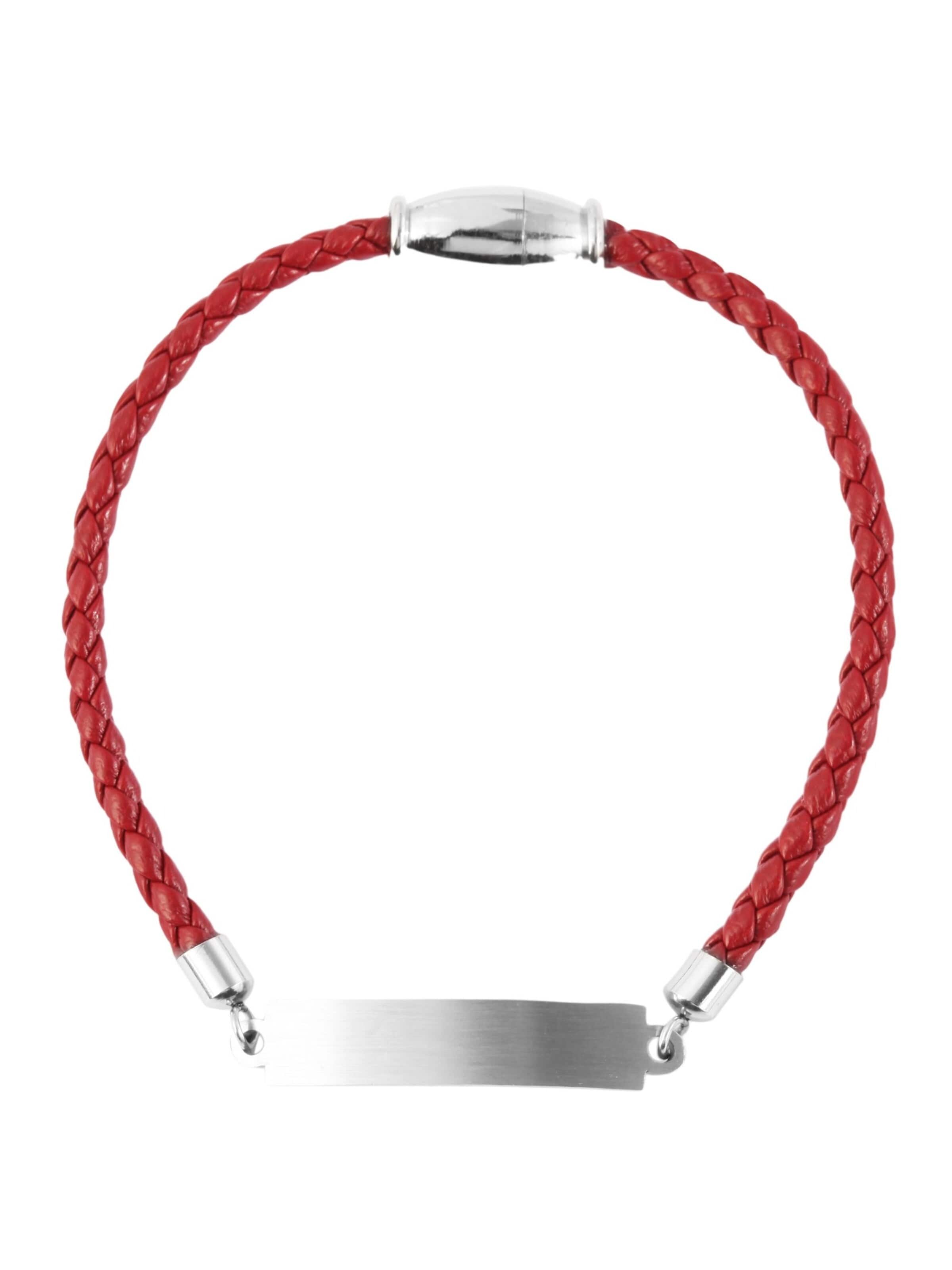 Akzent Bracelet 'Nicola, silberfarbig, langlebig' in Red: front